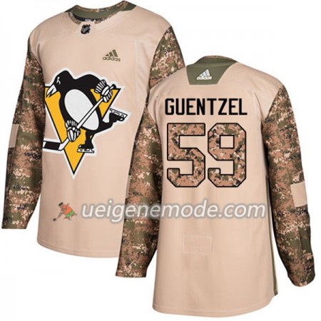 Herren Eishockey Pittsburgh Penguins Trikot Jake Guentzel 59 Adidas 2017-2018 Camo Veterans Day Practice Authentic